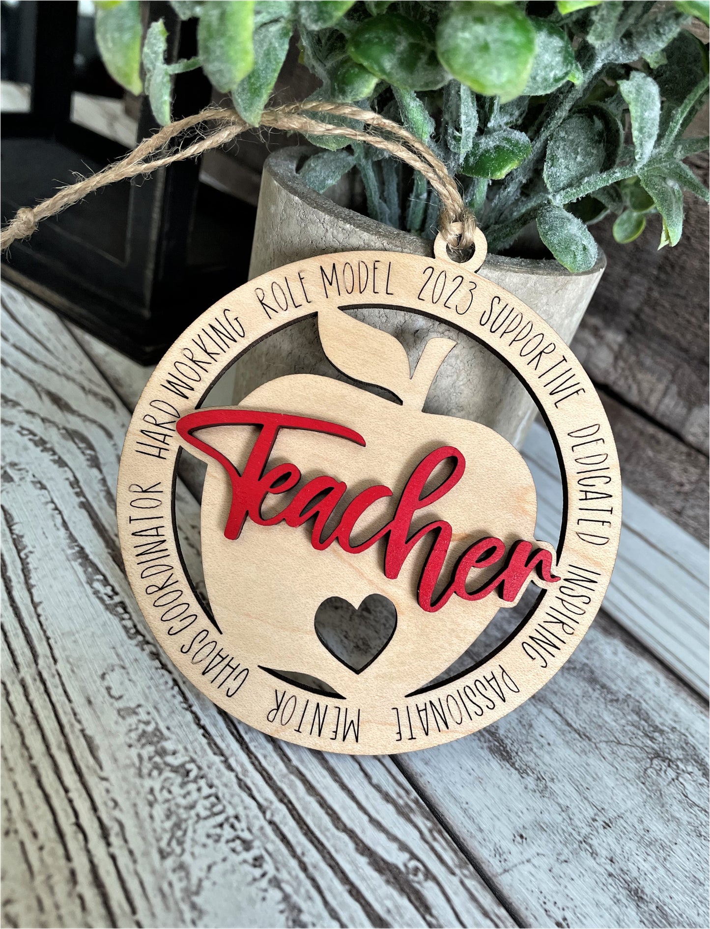 Teacher Story Ornament