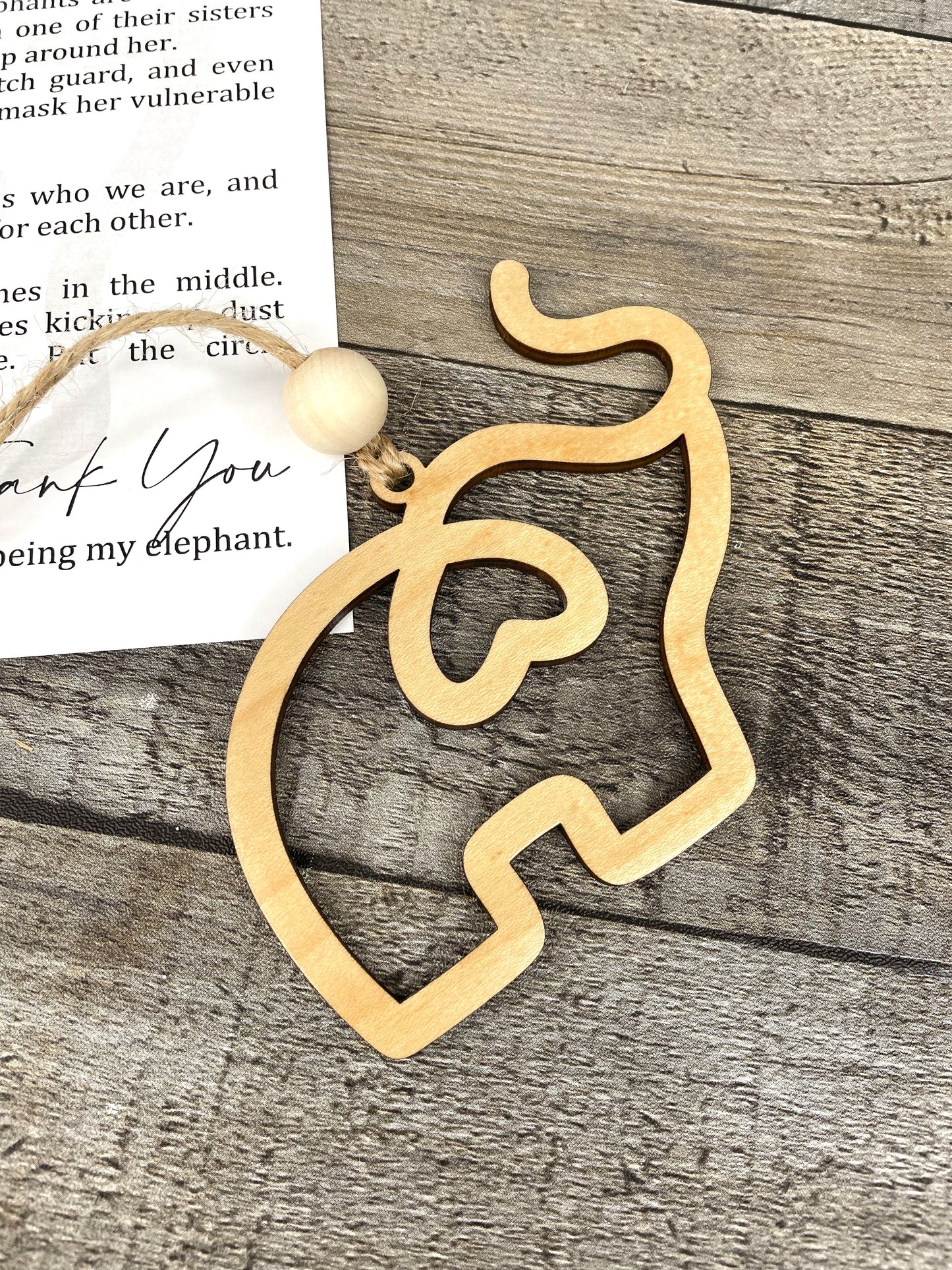 Elephant Story Ornament: A Story Of Love and Loyalty