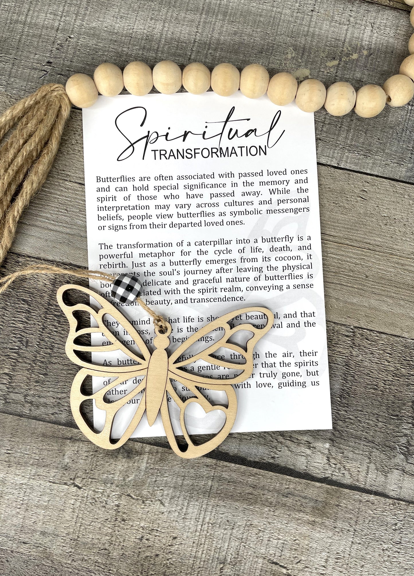 Butterfly Story Ornament: Spiritual Transformation