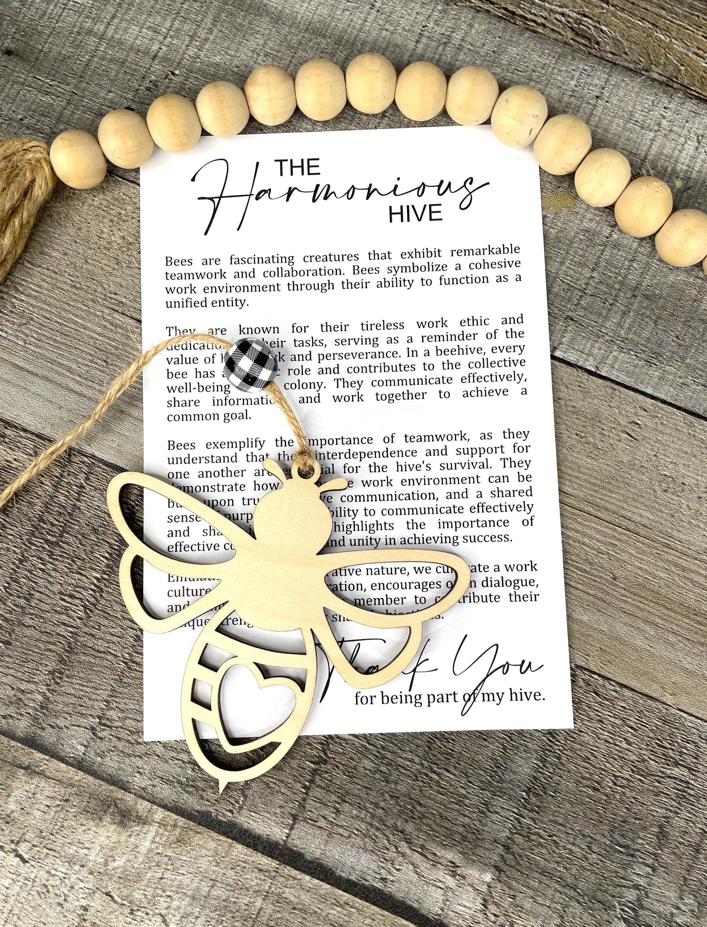 Bee Story Ornament: Harmonious Hive