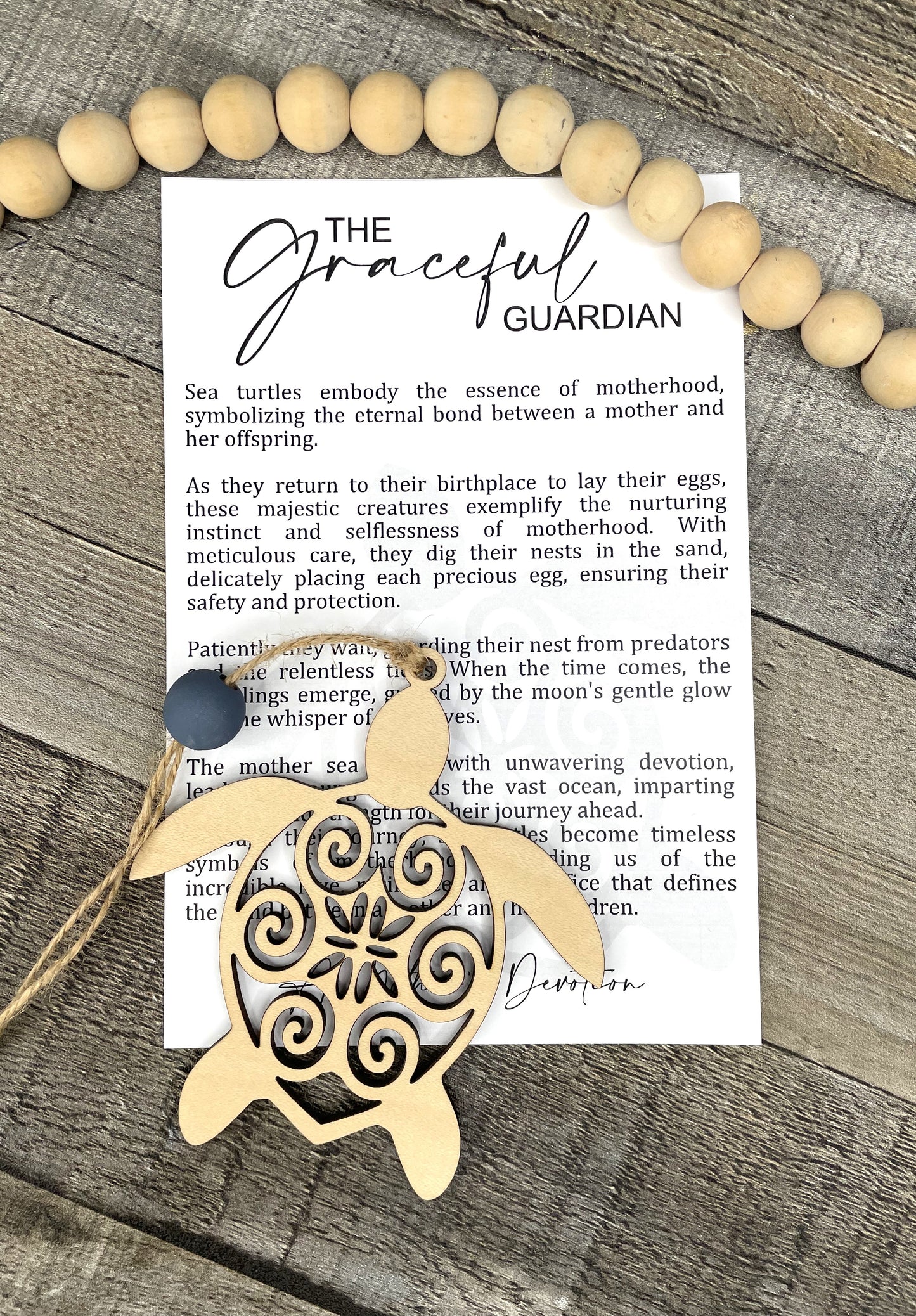 Turtle Story Ornament: The Graceful Guardian