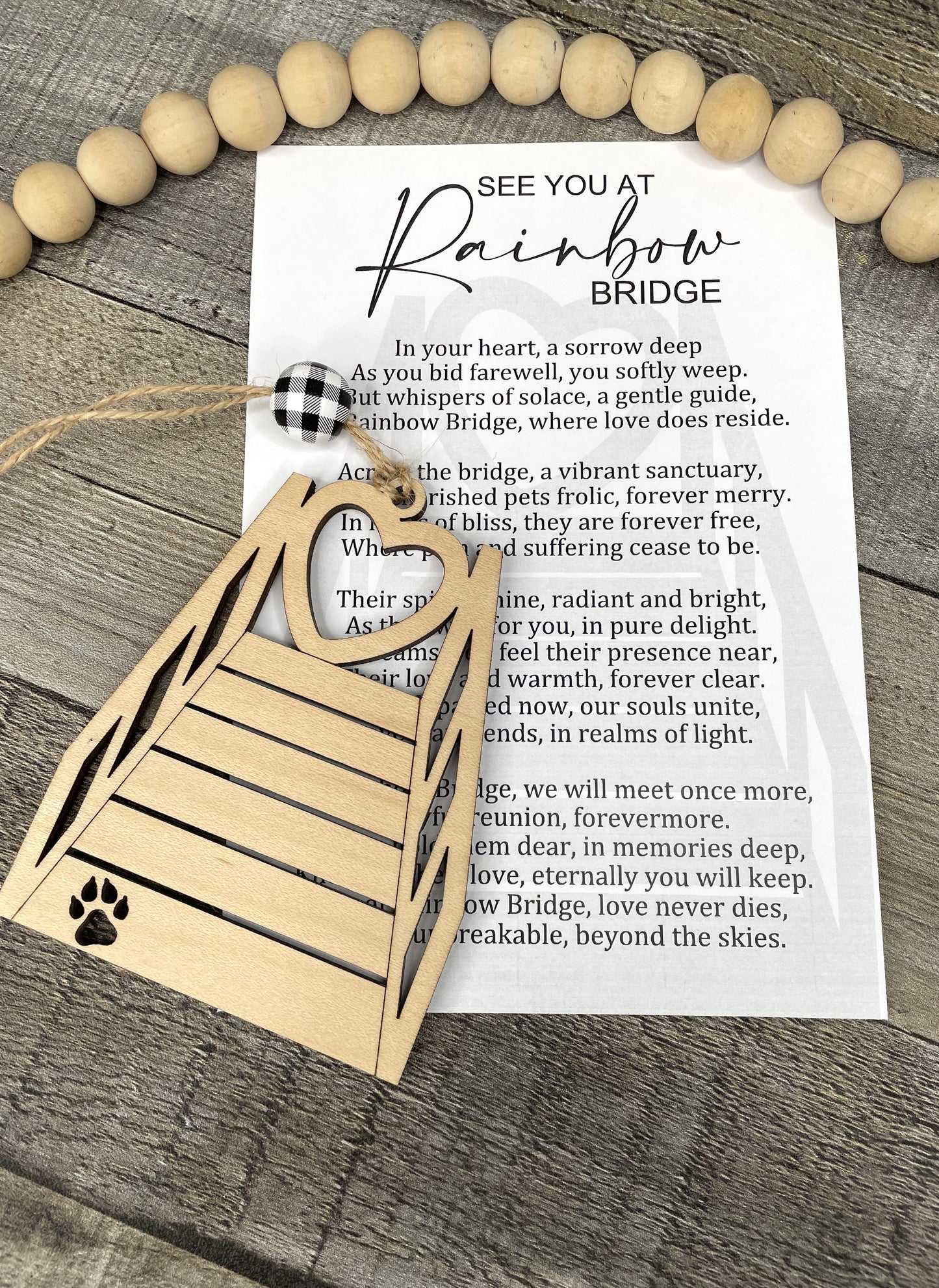 Rainbow Bridge Story Ornament