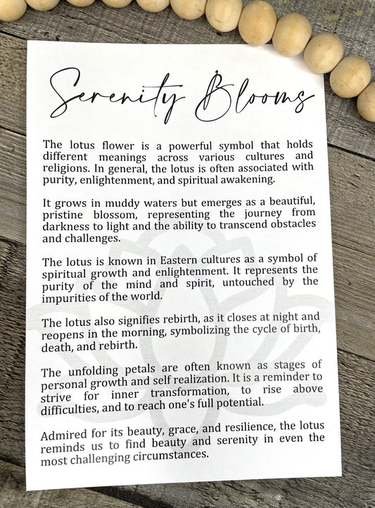 Lotus Story Ornament: Serenity Blooms