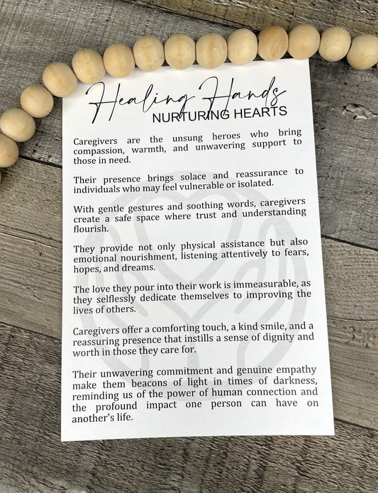 Caregiver Story Ornament: Healing Hands