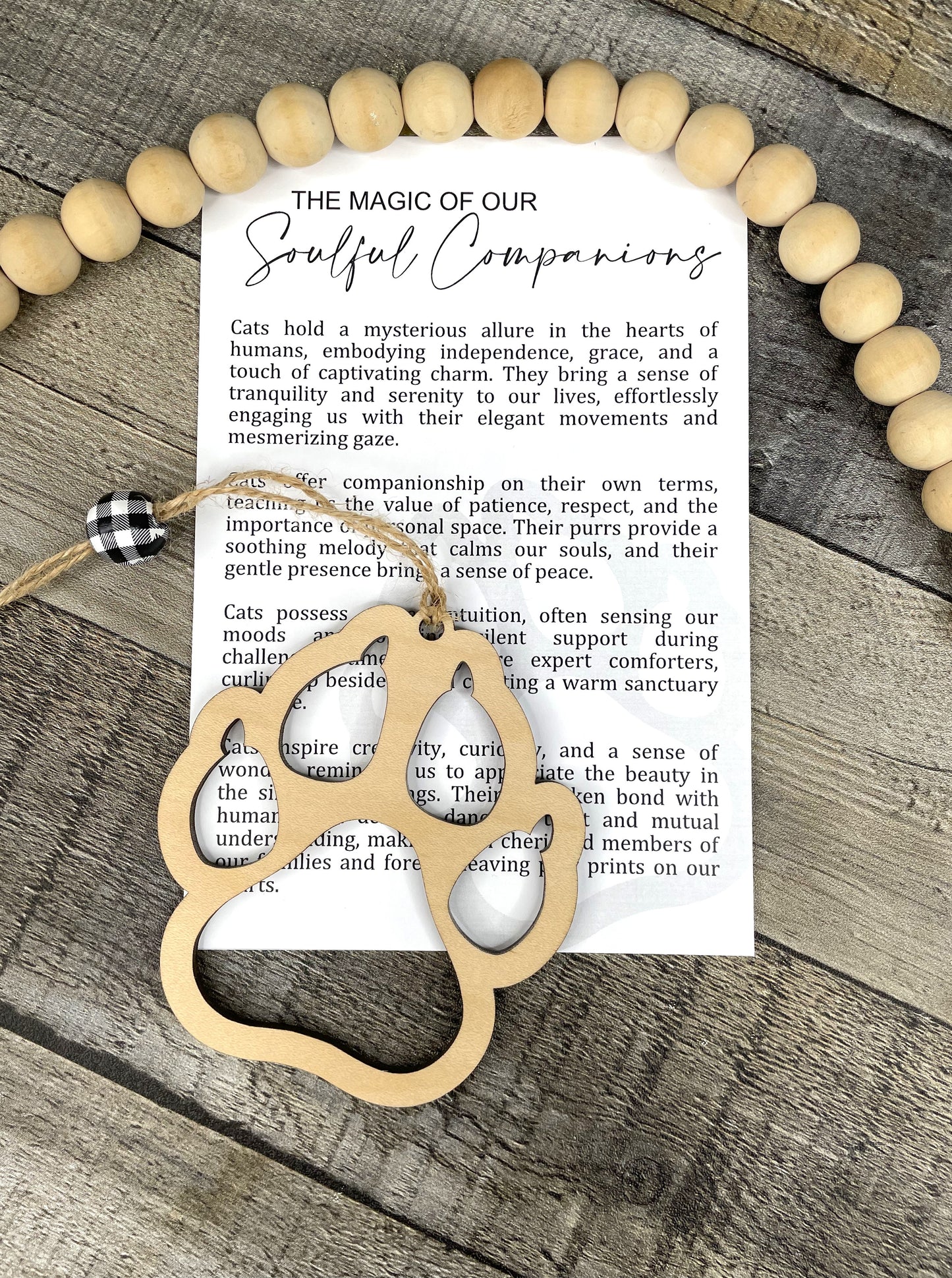 Cat Story Ornament: Soulful Companions