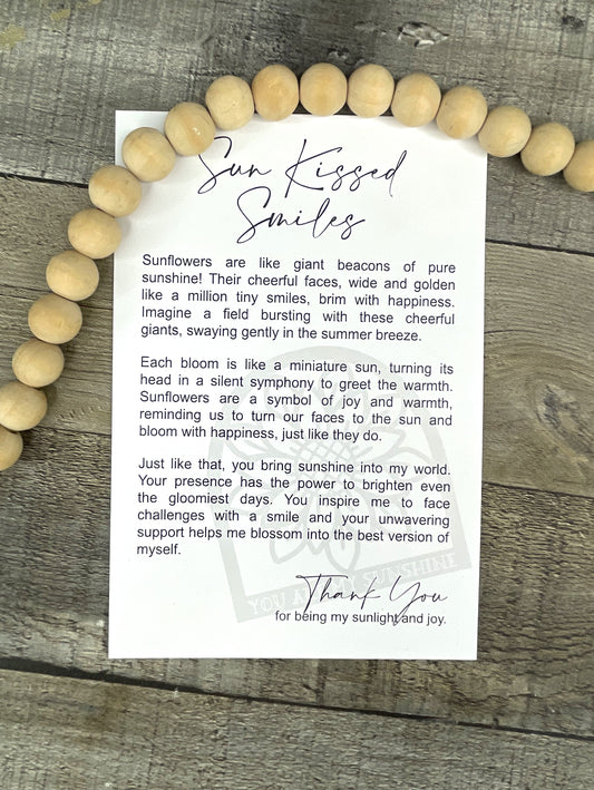 Sunflower Story Ornament: Sun Kissed Smiles