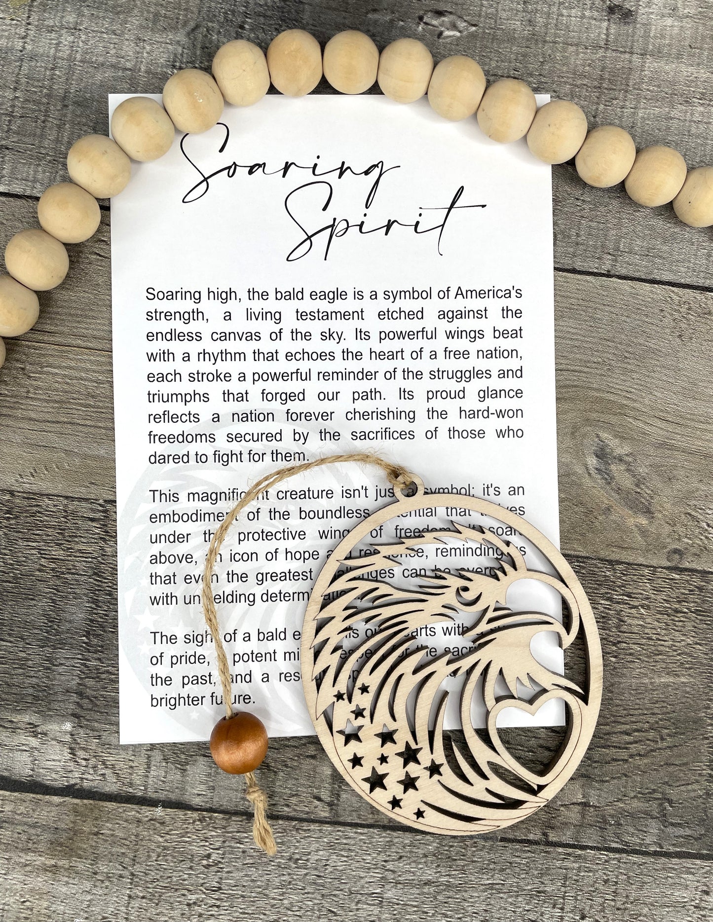 Eagle Story Ornament: Soaring Spirit