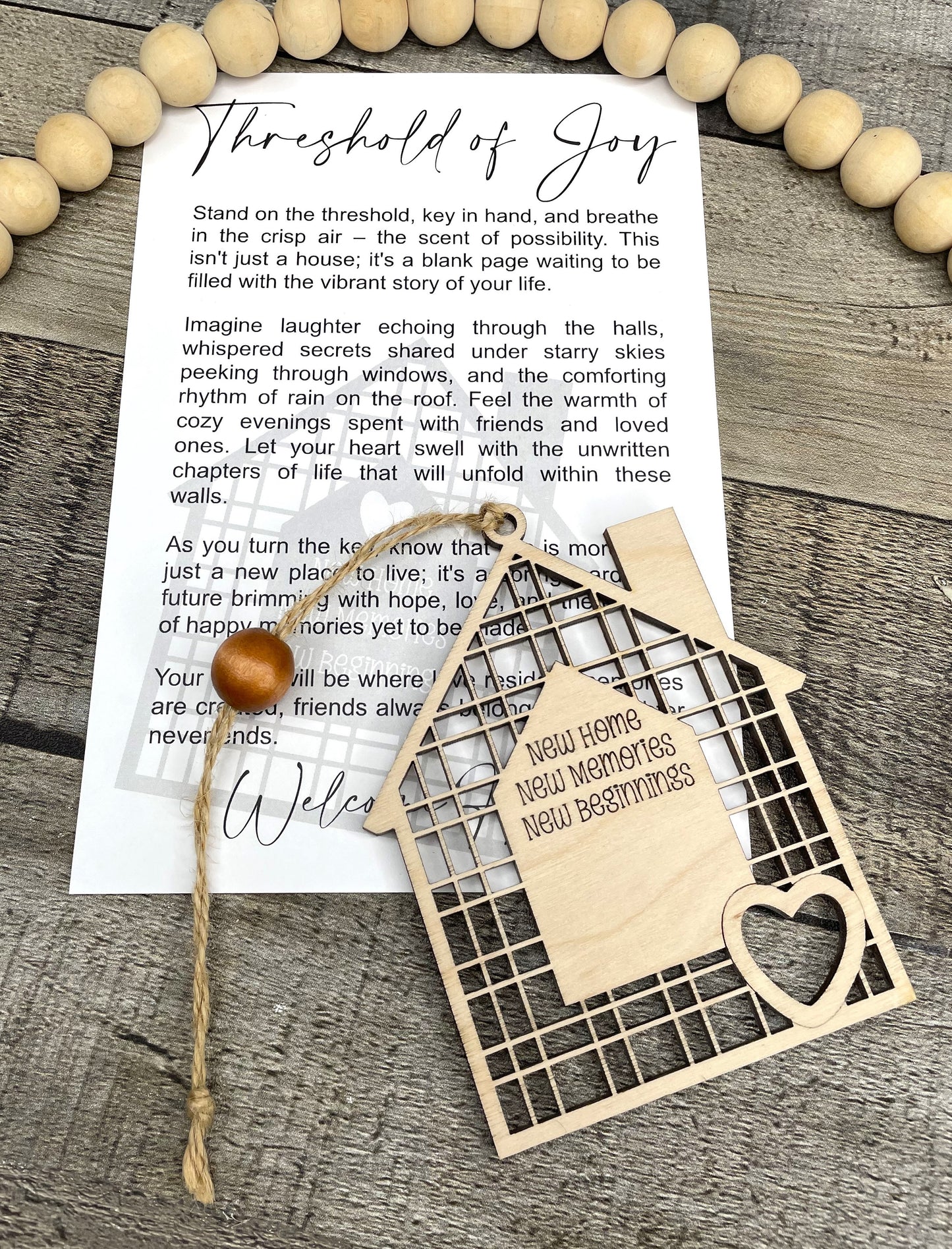 New Home Story Ornament: Threshold of Joy