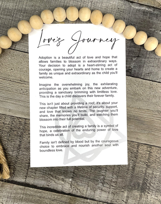 Adoption Story Ornament: Love's Journey