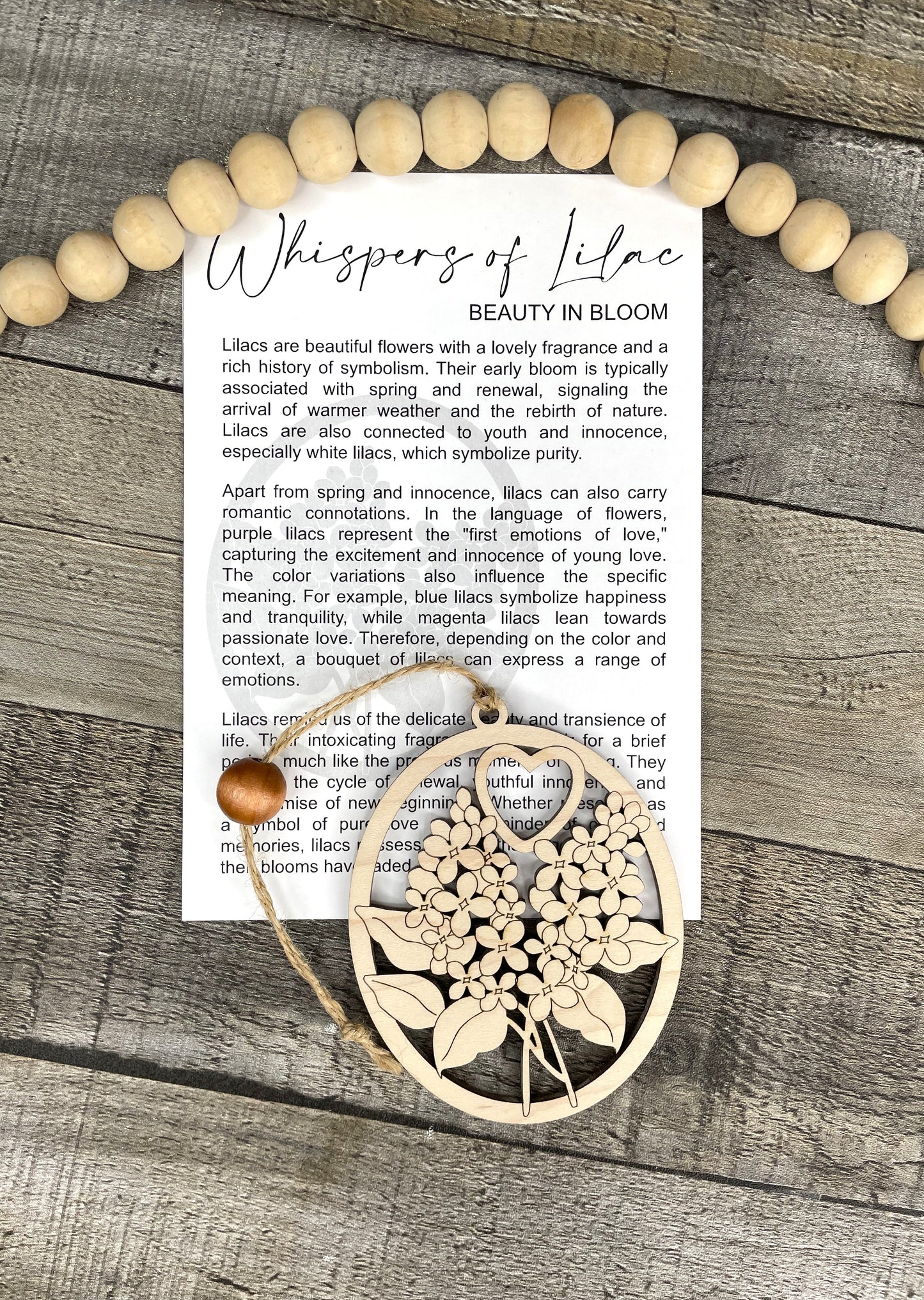 Lilac Story Ornament: Beauty in Bloom