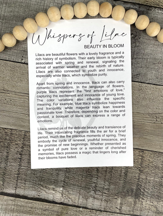 Lilac Story Ornament: Beauty in Bloom