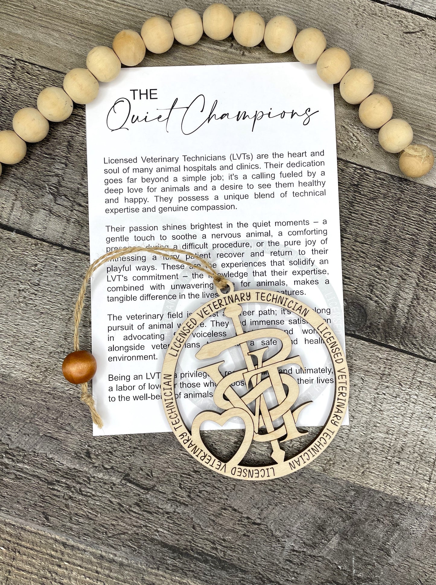 Licensed Vet Tech Story Ornament: The Quiet Champions