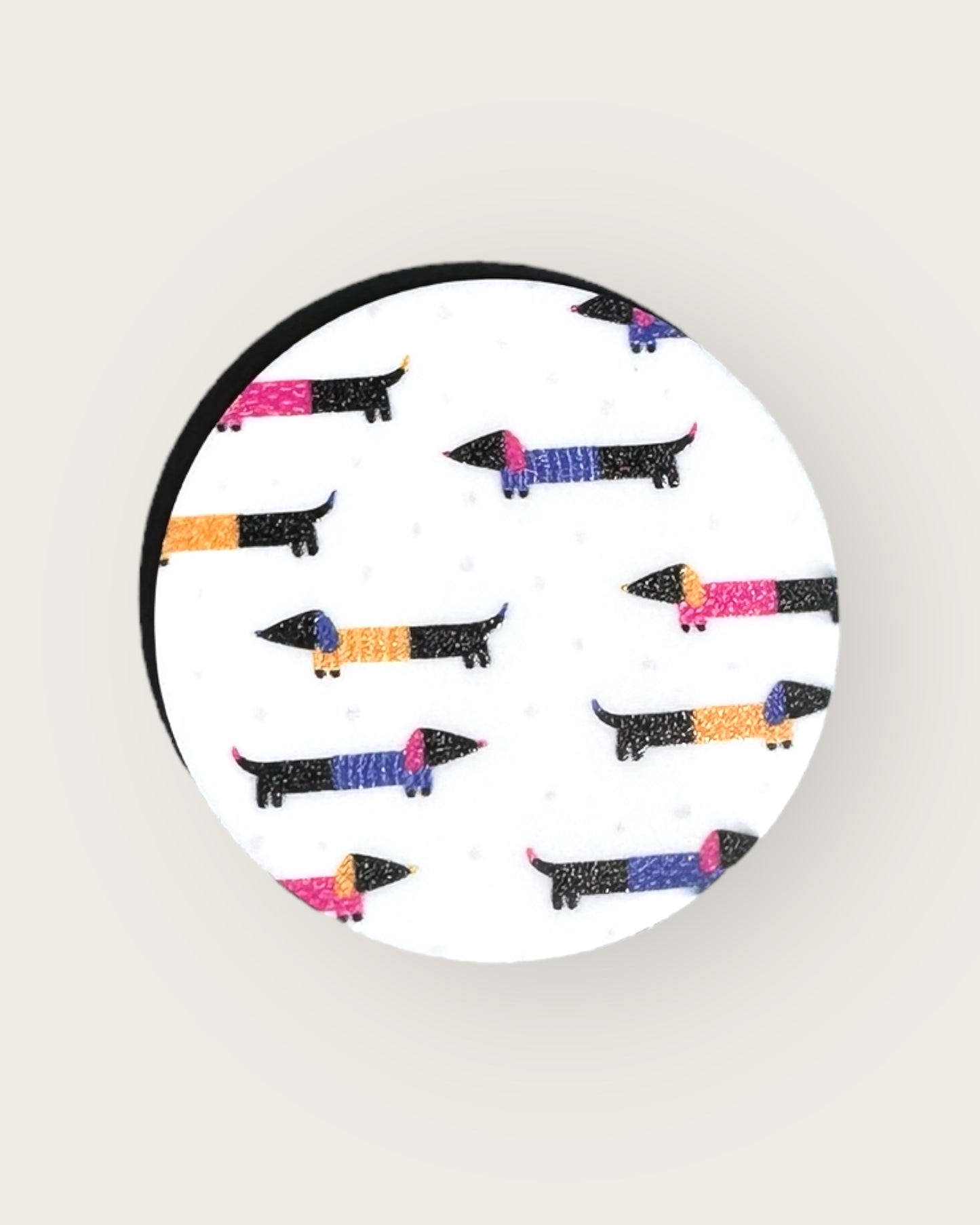 Weiner Dogs in Sweaters Badge Reel