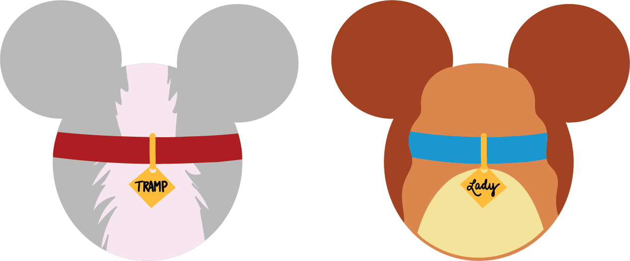 Lady or Tramp Badge Reel