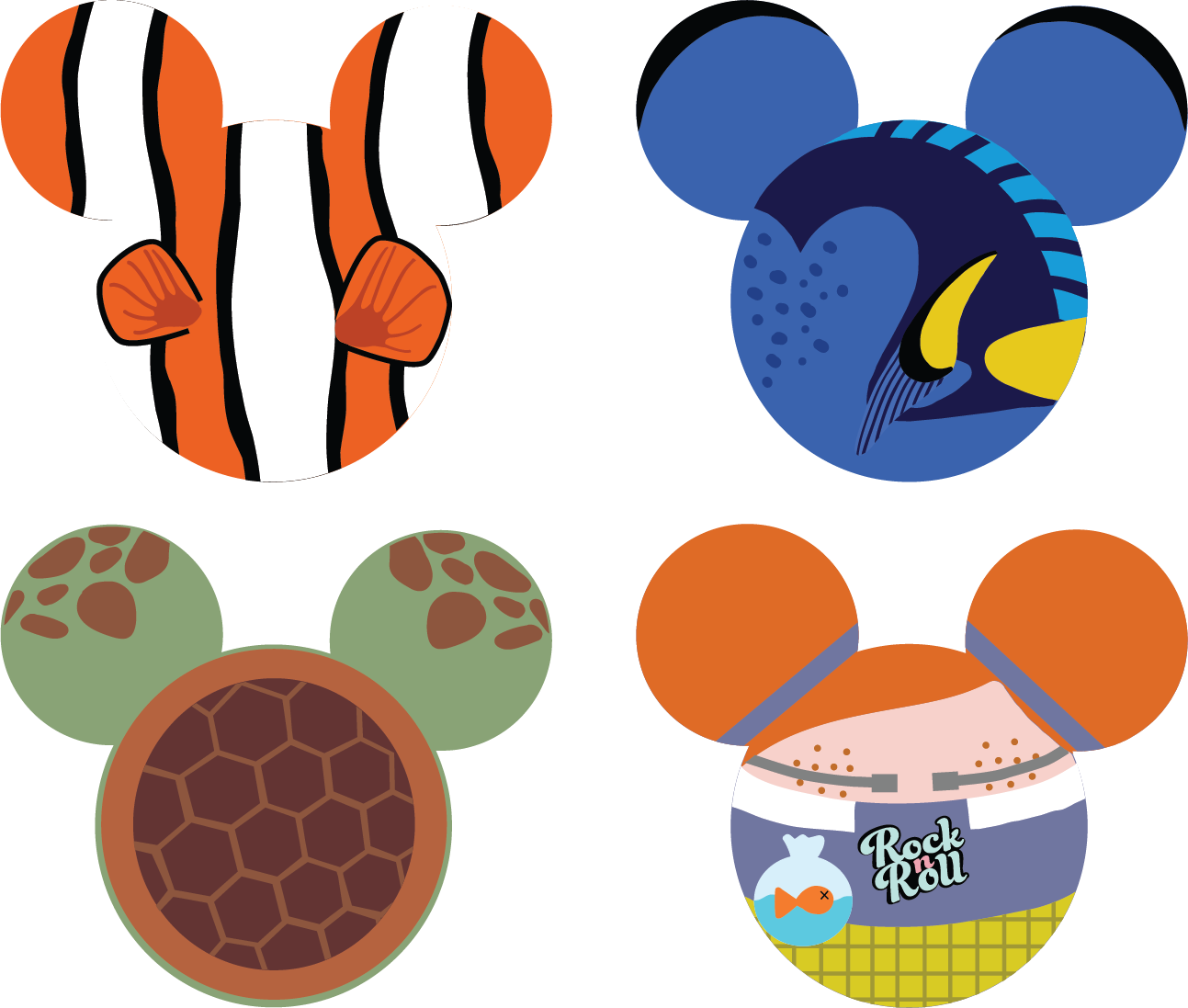 Just Keep Swimming Badge Reel