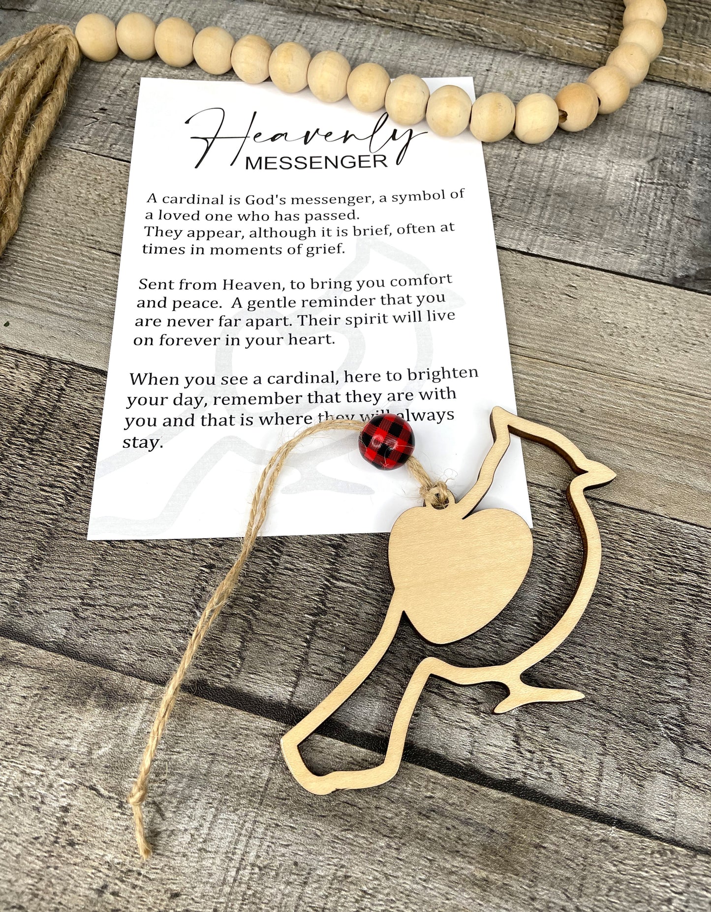 Cardinal Story Ornament: Heavenly Messenger