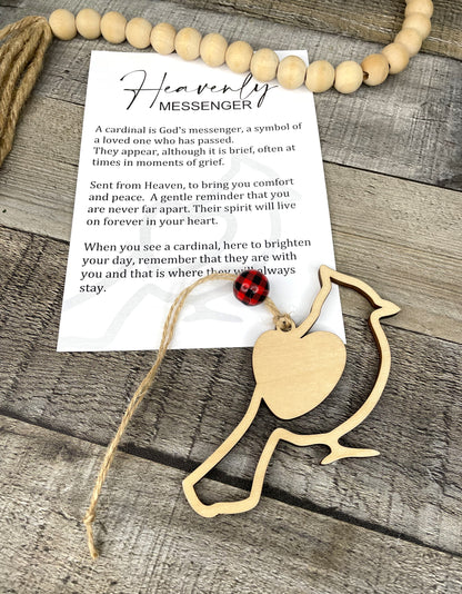 Cardinal Story Ornament: Heavenly Messenger