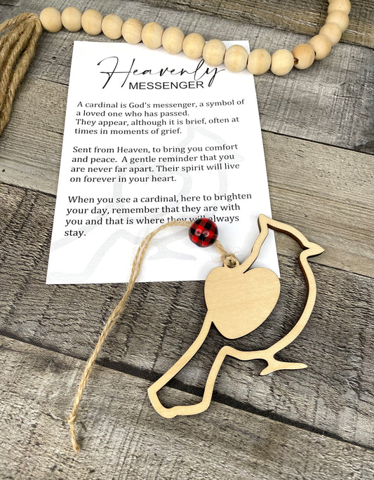 Cardinal Story Ornament: Heavenly Messenger