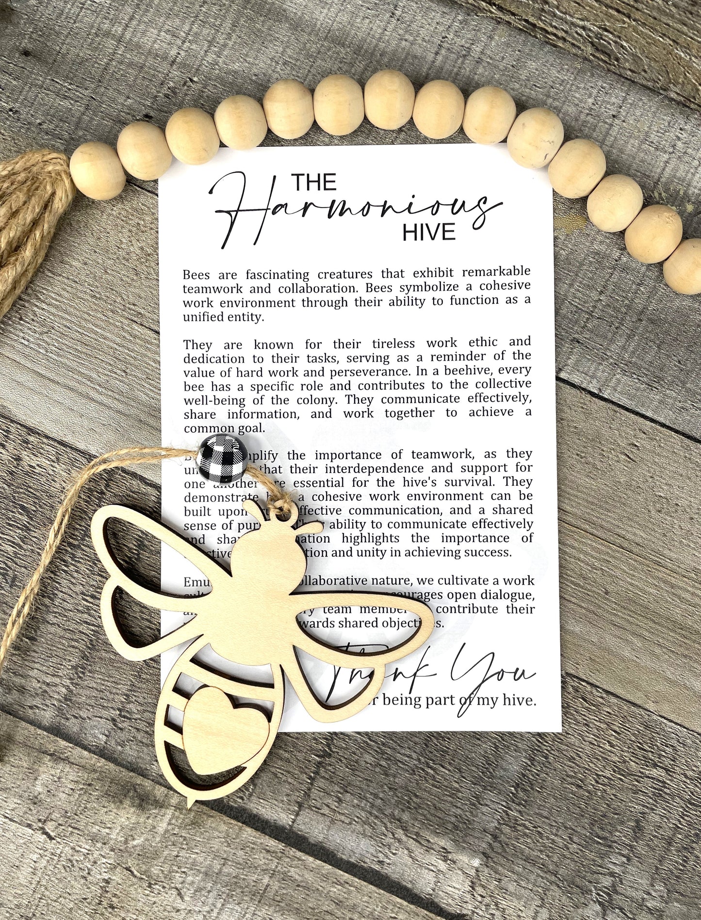 Bee Story Ornament: Harmonious Hive