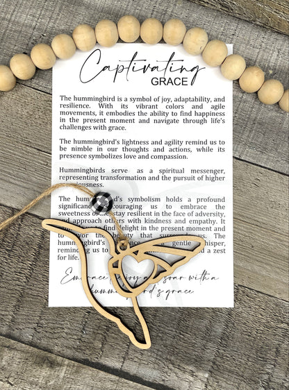 Hummingbird Story Ornament: Captivating Grace