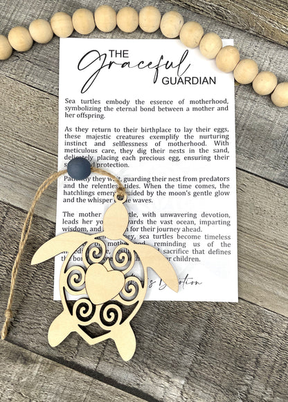 Turtle Story Ornament: The Graceful Guardian