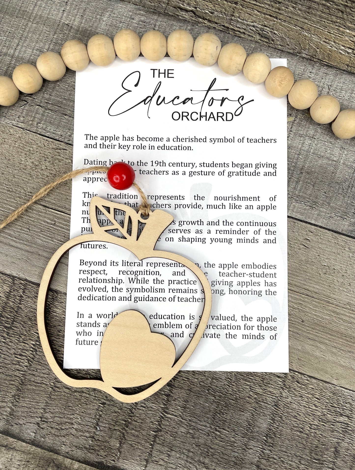 Apple Story Ornament: The Educators Orchard