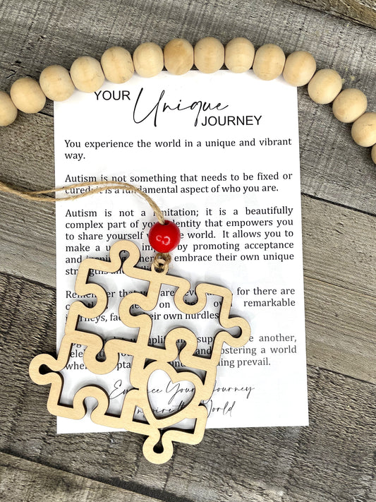 Autism Story Ornament: Your Unique Journey