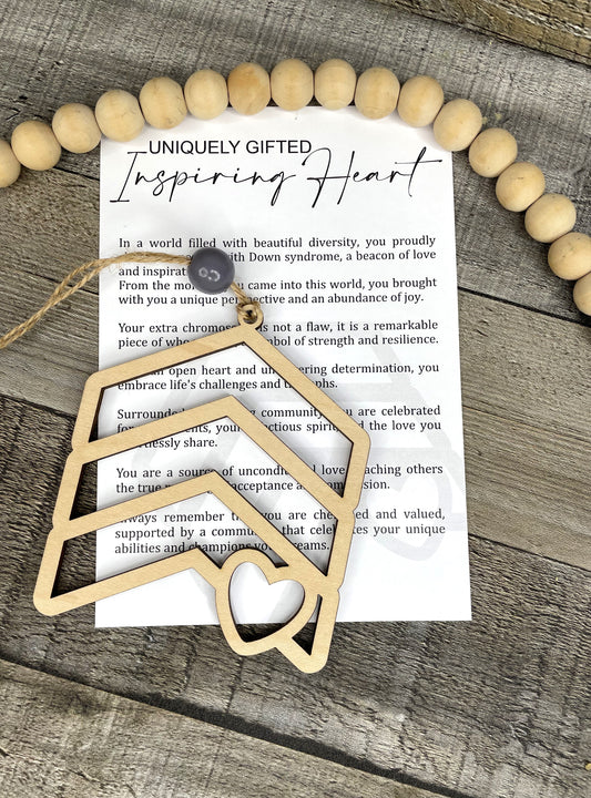 Down Syndrome Awareness Story Ornament: Uniquely Gifted