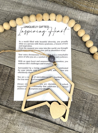 Down Syndrome Awareness Story Ornament: Uniquely Gifted