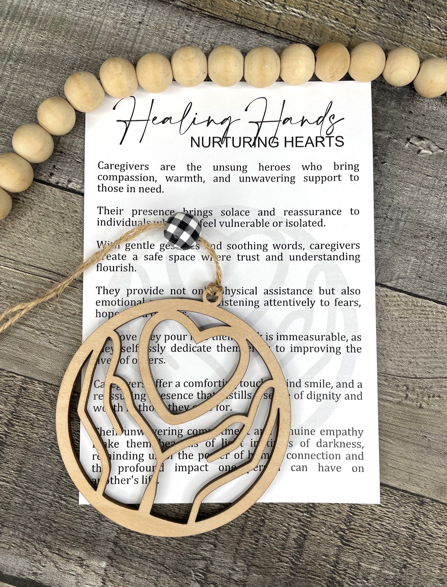 Caregiver Story Ornament: Healing Hands
