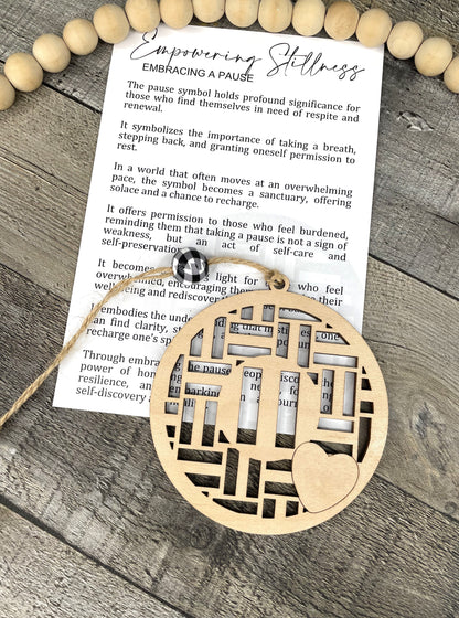 Pause Story Ornament: Empowering Stillness
