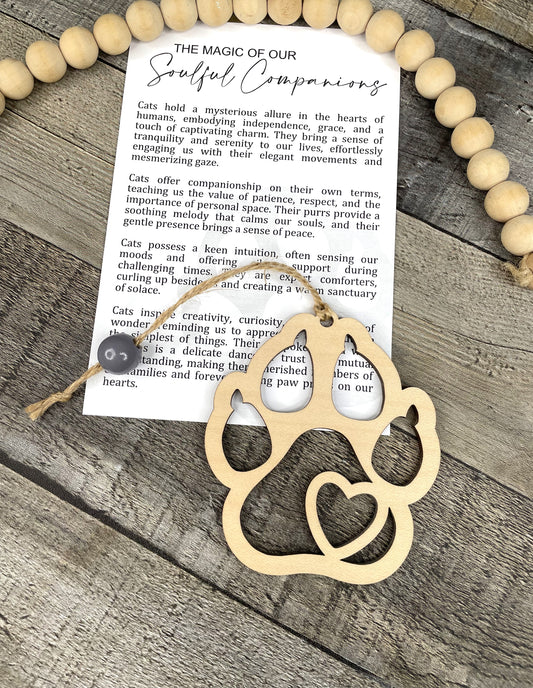 Cat Story Ornament: Soulful Companions