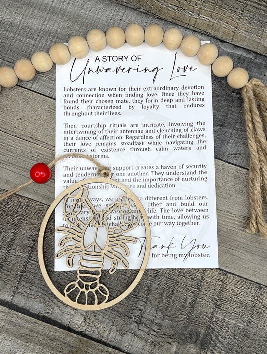 Lobster Story Ornament: Unwavering Love