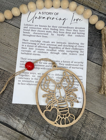 Lobster Story Ornament: Unwavering Love