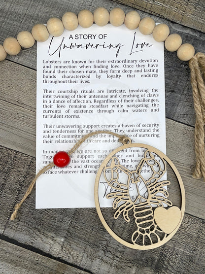 Lobster Story Ornament: Unwavering Love