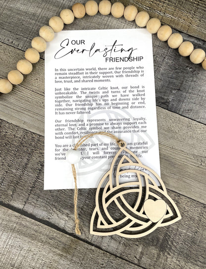 Celtic Knot Story Ornament: Everlasting Friendship