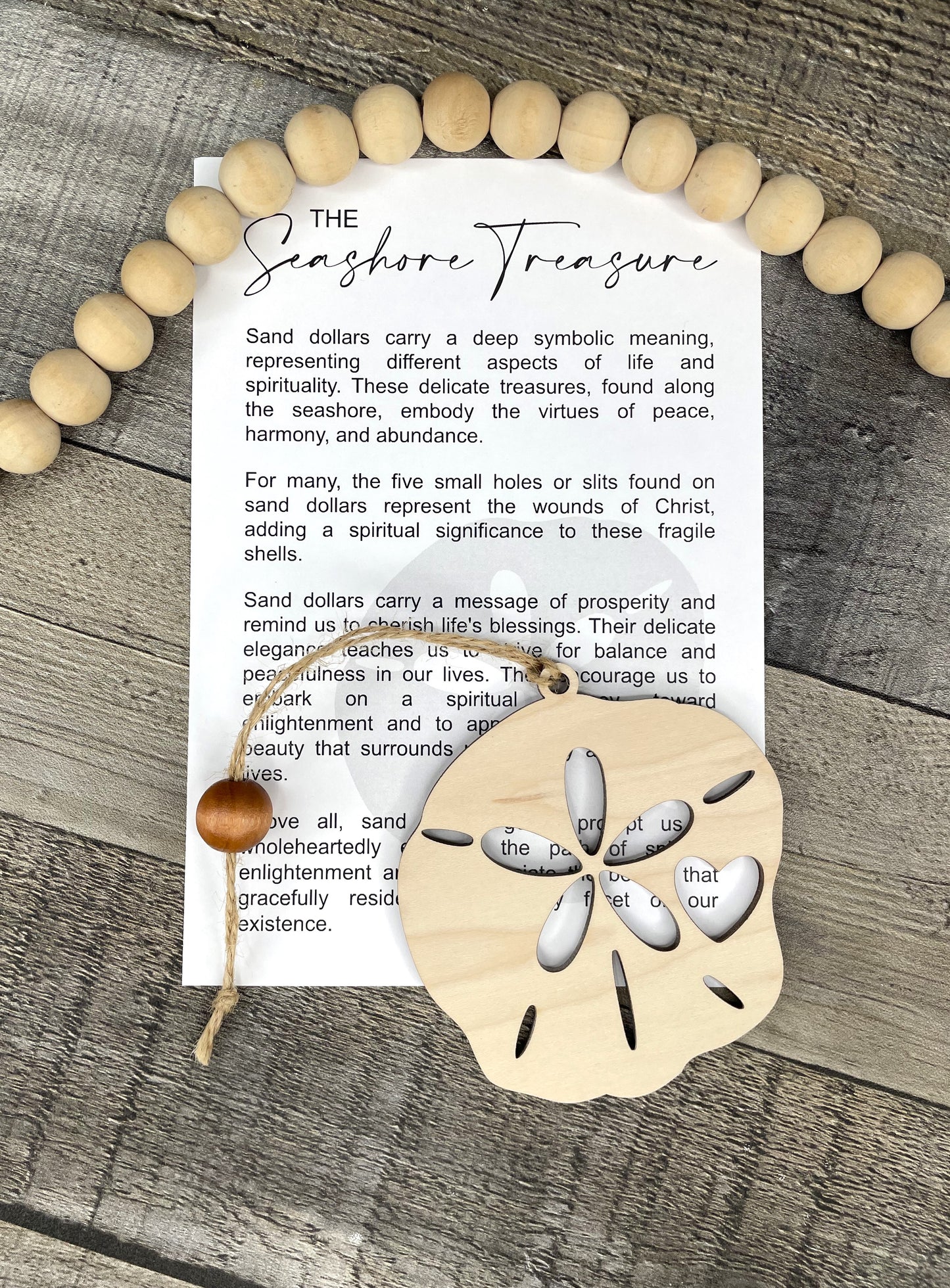 Sand Dollar Ornament: Seashore Treasure