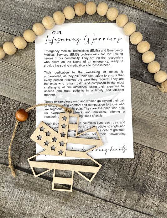 EMT/EMS Story Ornament: Our Lifesaving Warriors