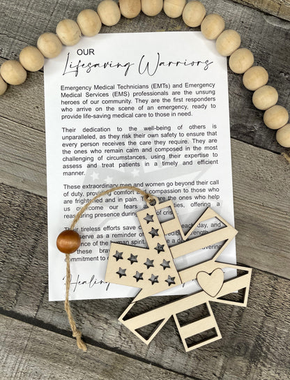 EMT/EMS Story Ornament: Our Lifesaving Warriors