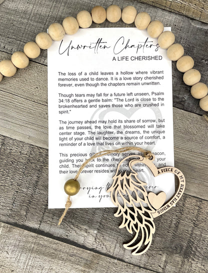 Child Loss Story Ornament: Unwritten Chapters