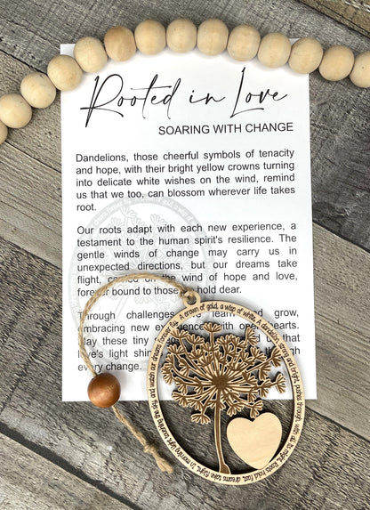 Dandelion Story Ornament: Rooted in Love
