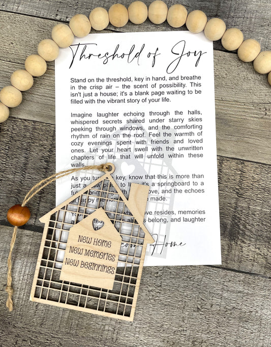 New Home Story Ornament: Threshold of Joy