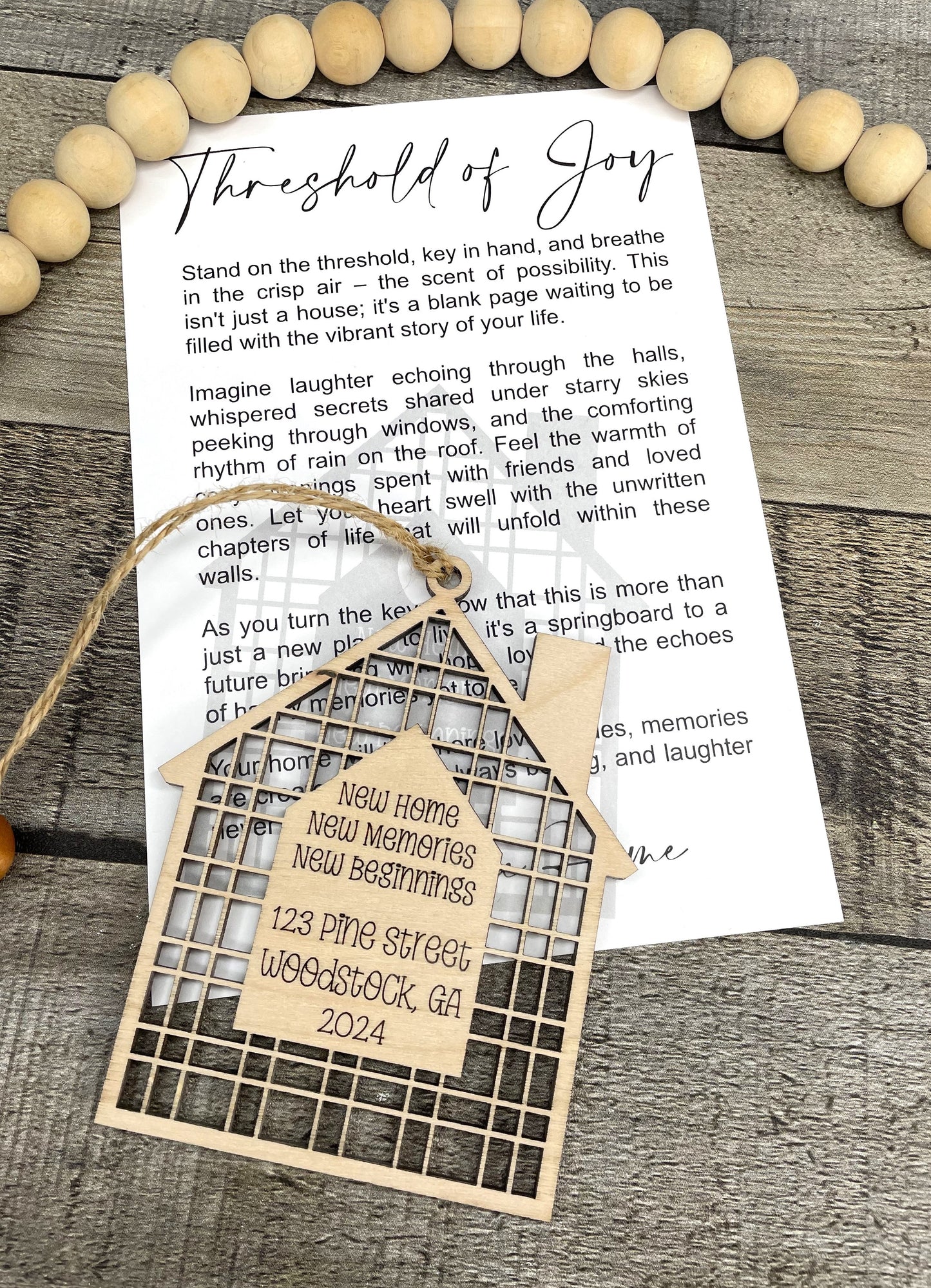 New Home Story Ornament: Threshold of Joy