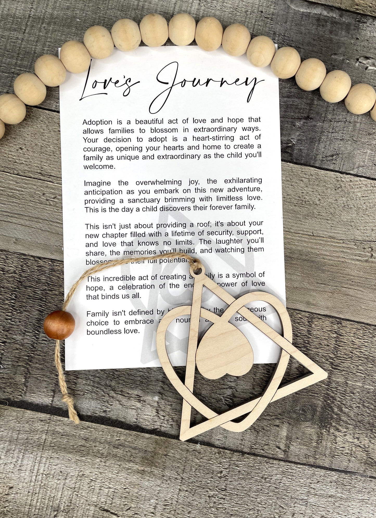 Adoption Story Ornament: Love's Journey