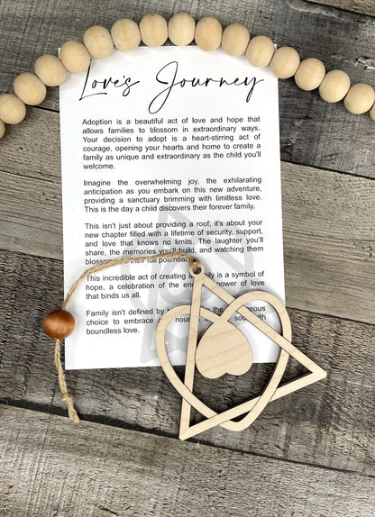 Adoption Story Ornament: Love's Journey