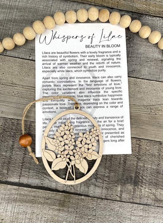 Lilac Story Ornament: Beauty in Bloom