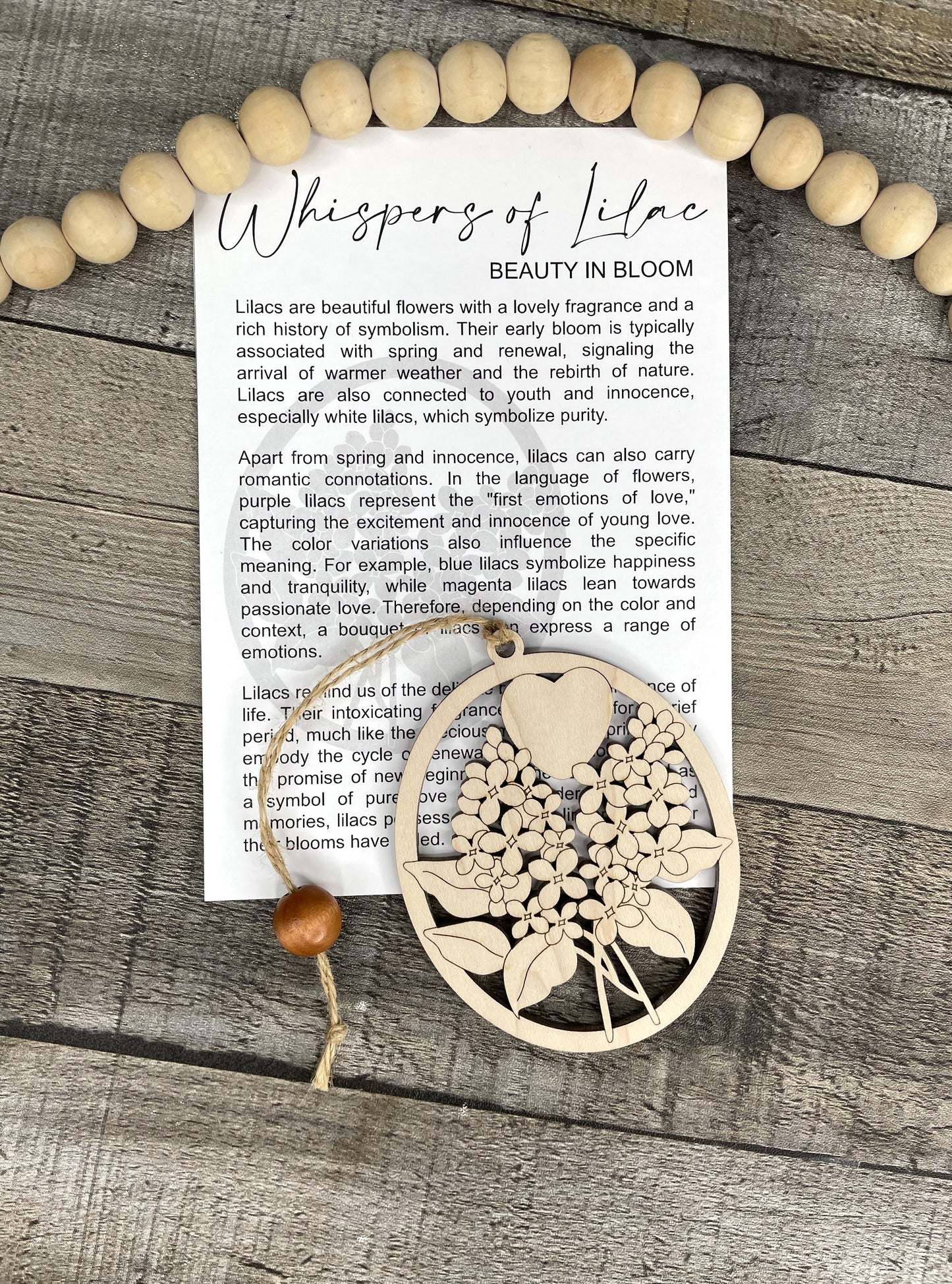 Lilac Story Ornament: Beauty in Bloom