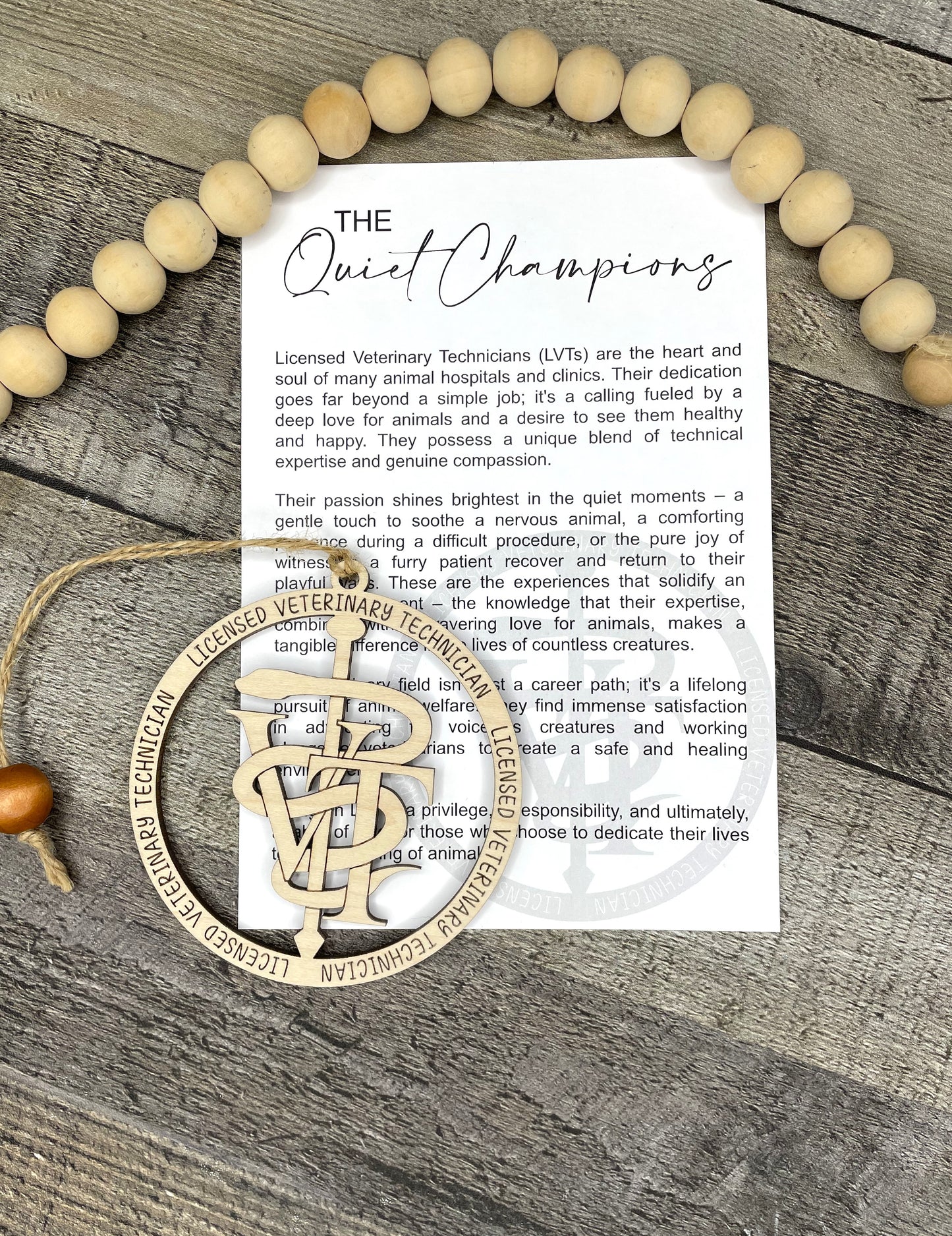 Licensed Vet Tech Story Ornament: The Quiet Champions