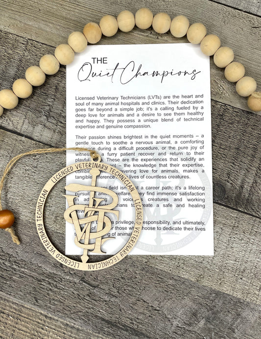 Licensed Vet Tech Story Ornament: The Quiet Champions