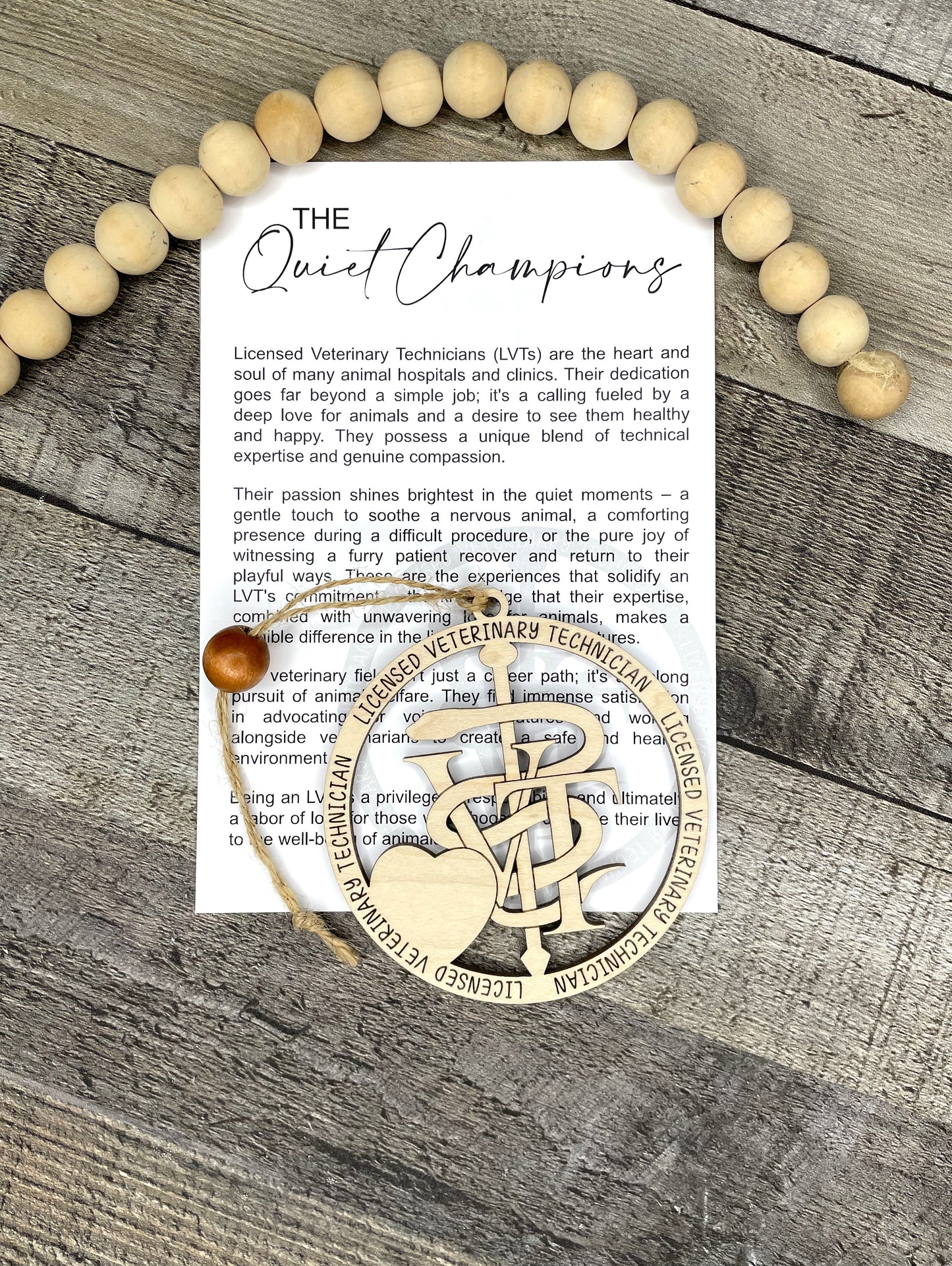 Licensed Vet Tech Story Ornament: The Quiet Champions